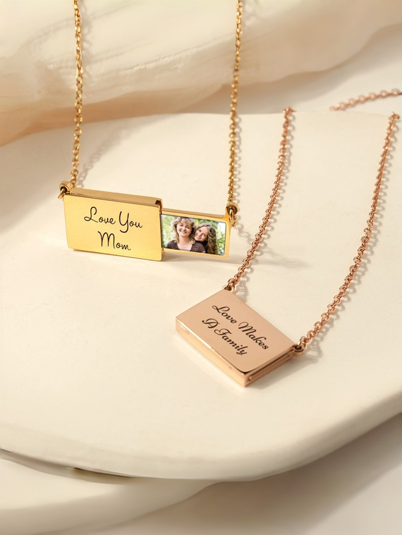 Custom Hidden Drawer Photo Necklace